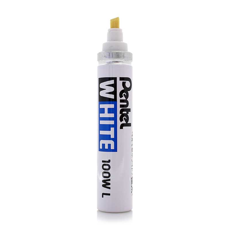 PENTEL X100WL Marker WHITE 3,0mm - 6,0mm Keilspitze