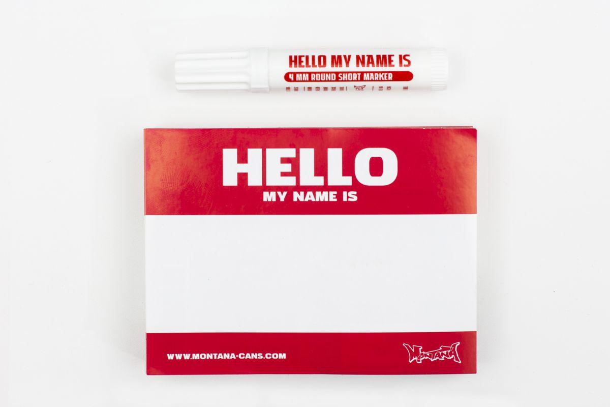 MONTANA HELLO MY NAME IS… 100 PCS - mrdrip.de